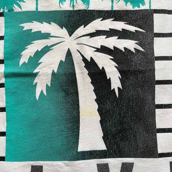 Blvd Supply Men's Beach Palm Tree Tank Top White Size Medium - Picture 6 of 6
